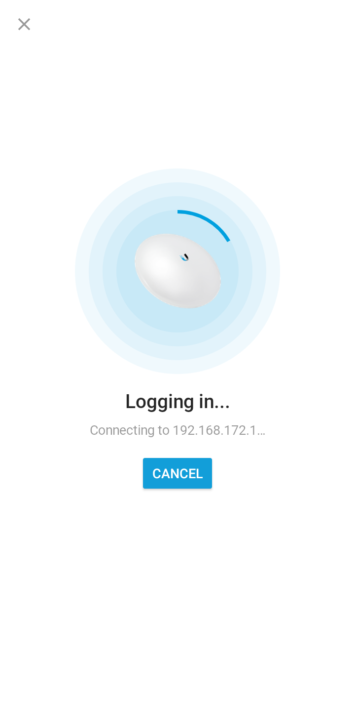 logging-in-airmax UISP Mobile للكشف عن قطع شركة Ubnt